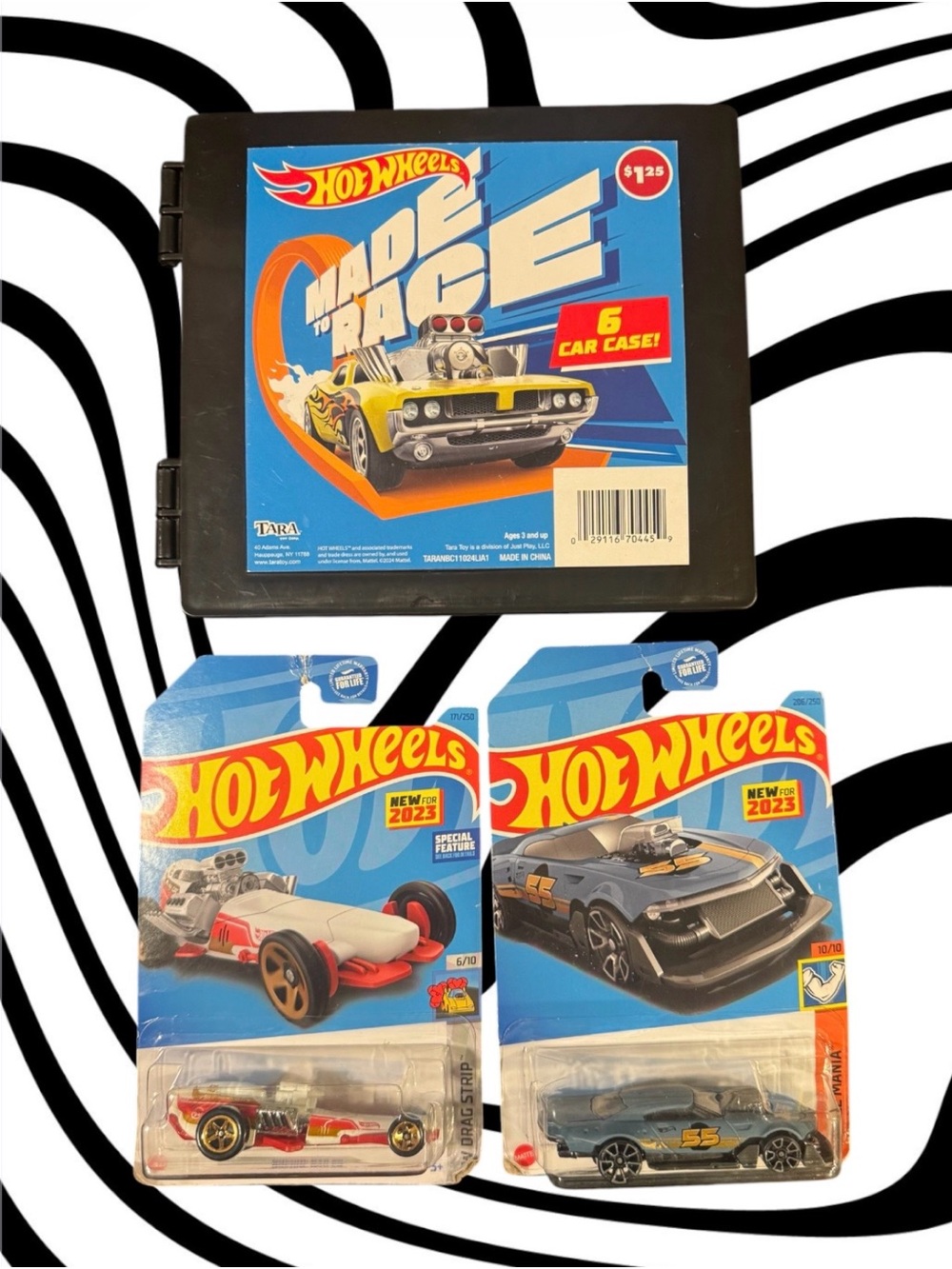 Kids Hot Wheels Case With 2 Cars Bundle